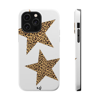 leopard stars - white 