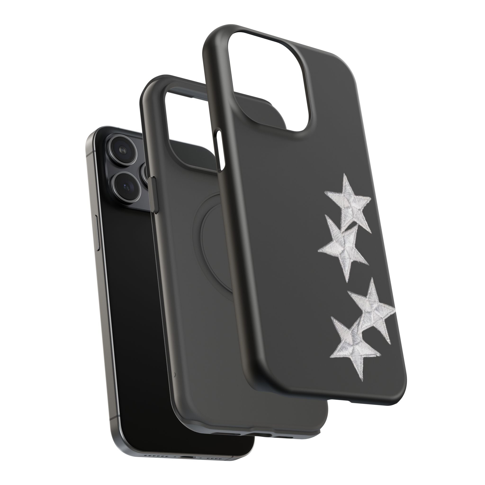 “silver stars” protective phone case