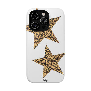 leopard stars - white