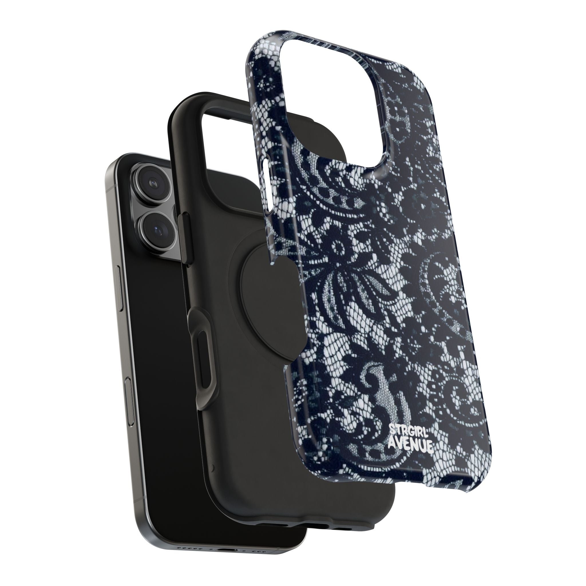 “Blue waves” protective phone case