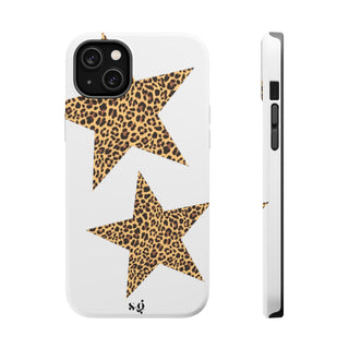 leopard stars - white 