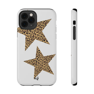 leopard stars - white