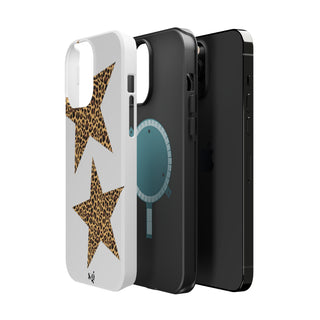 leopard stars - white 