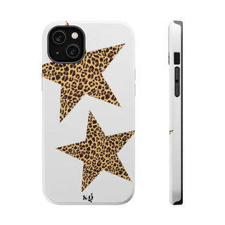 leopard stars - white 