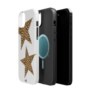 leopard stars - white 