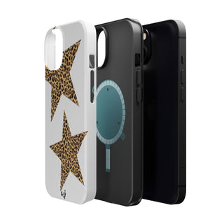 leopard stars - white 