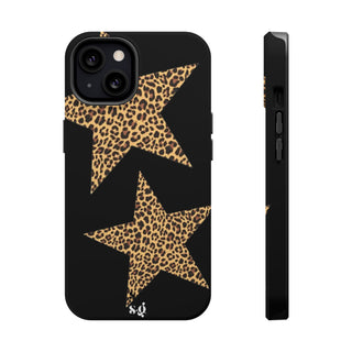 leopard stars - black  