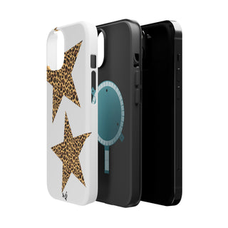 leopard stars - white 