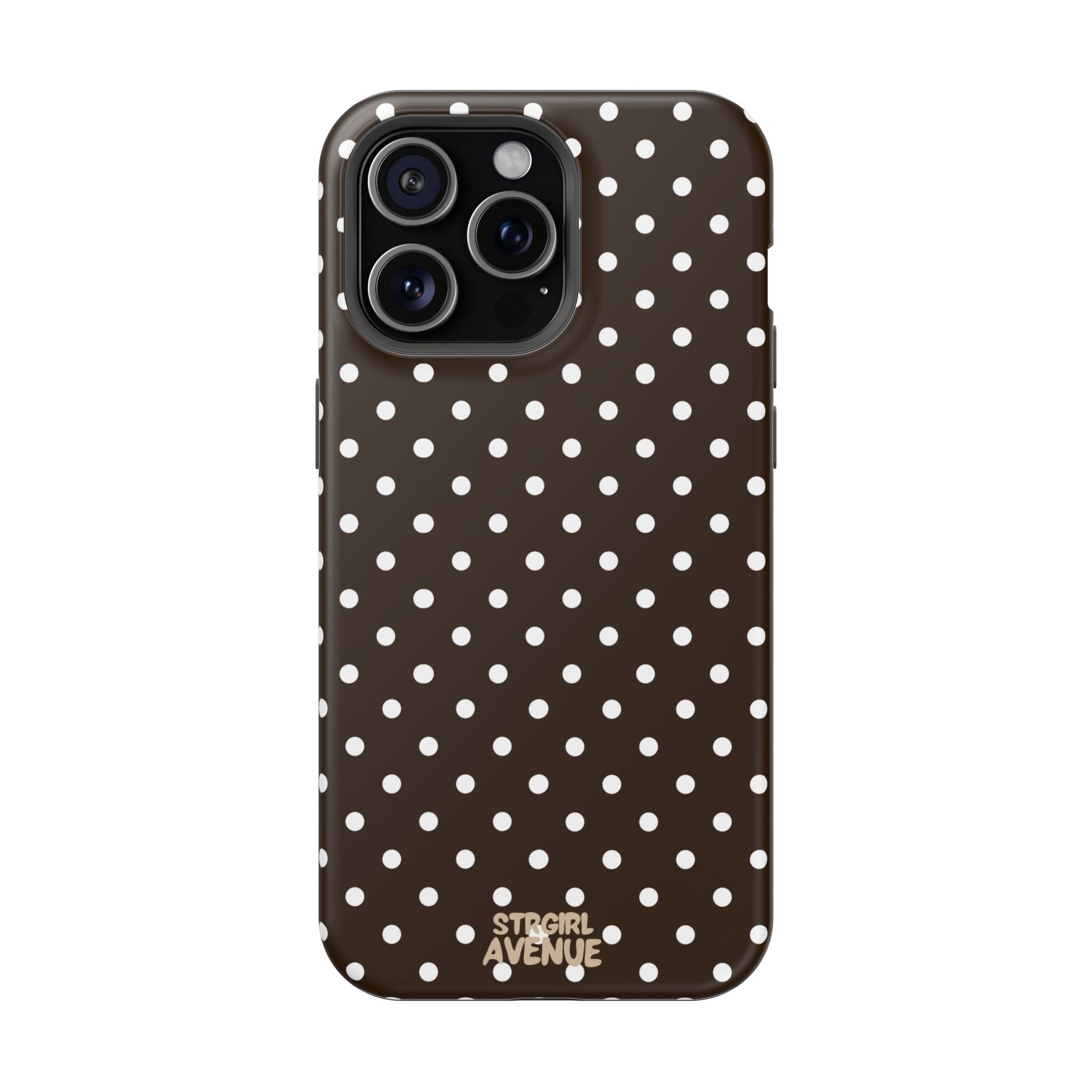 “Cocoa Dots” protective phone case