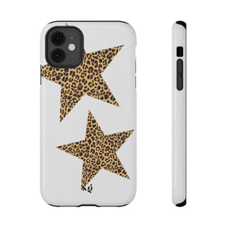 leopard stars - white