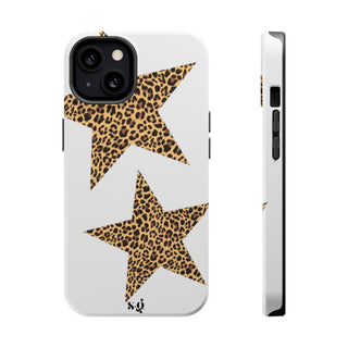 leopard stars - white 