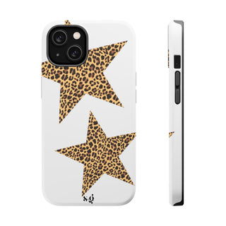 leopard stars - white 