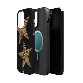 leopard stars - black  