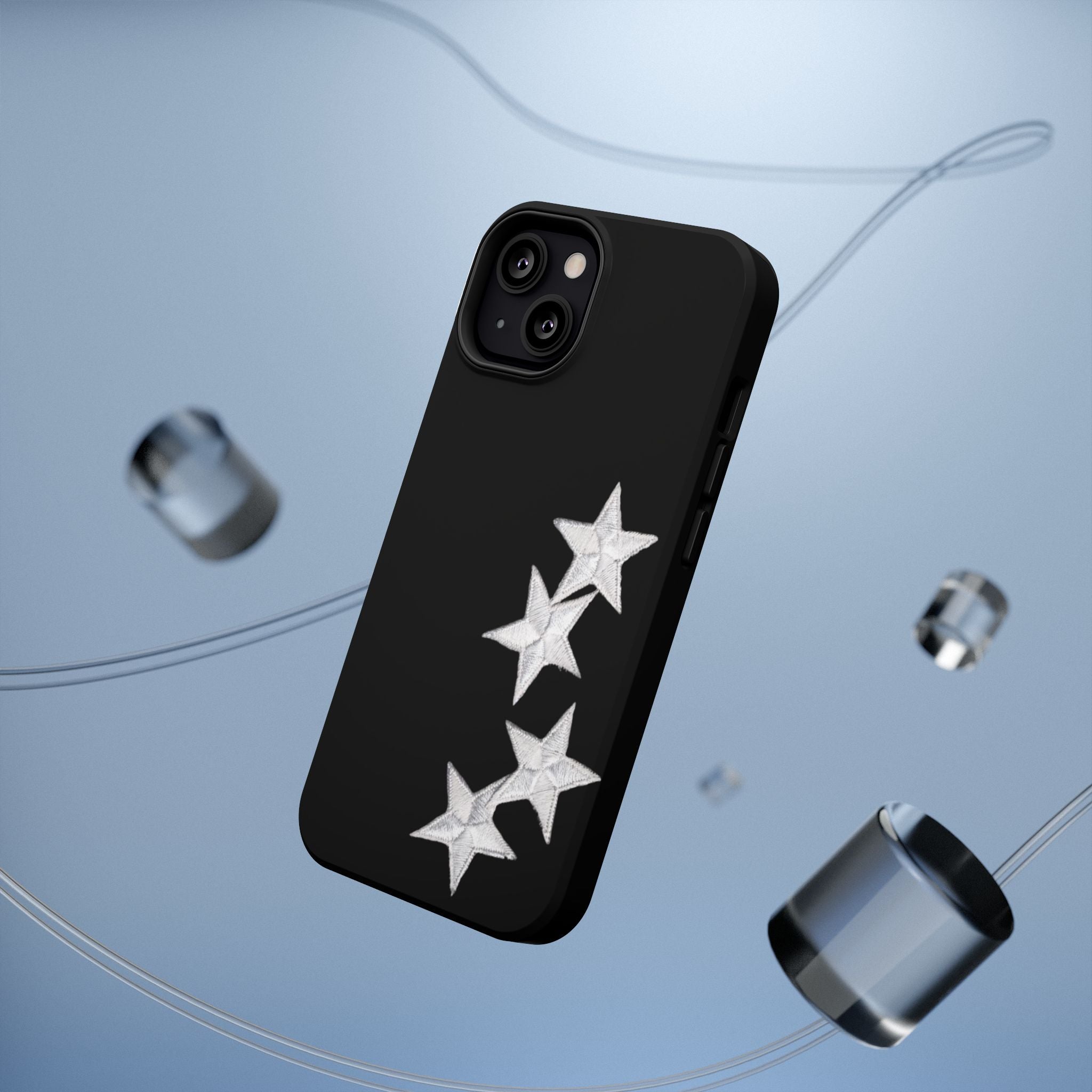 “silver stars” protective phone case