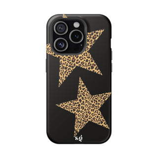 leopard stars - black  