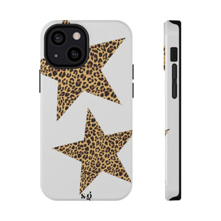 leopard stars - white