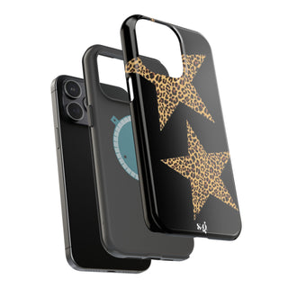 leopard stars - black  