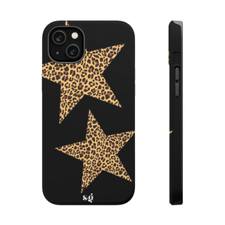 leopard stars - black  