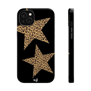 leopard stars - black  