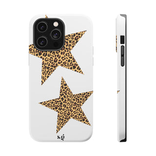 leopard stars - white 