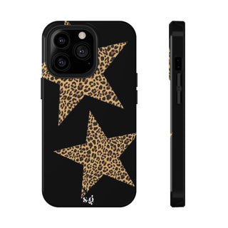 leopard stars - black