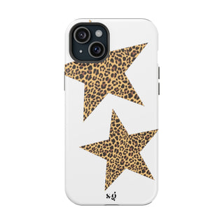 leopard stars - white 