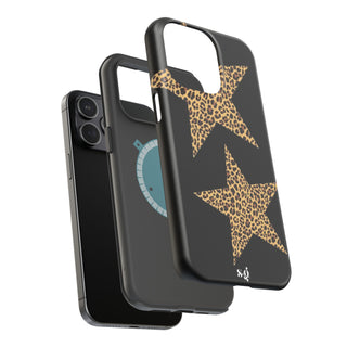 leopard stars - black  