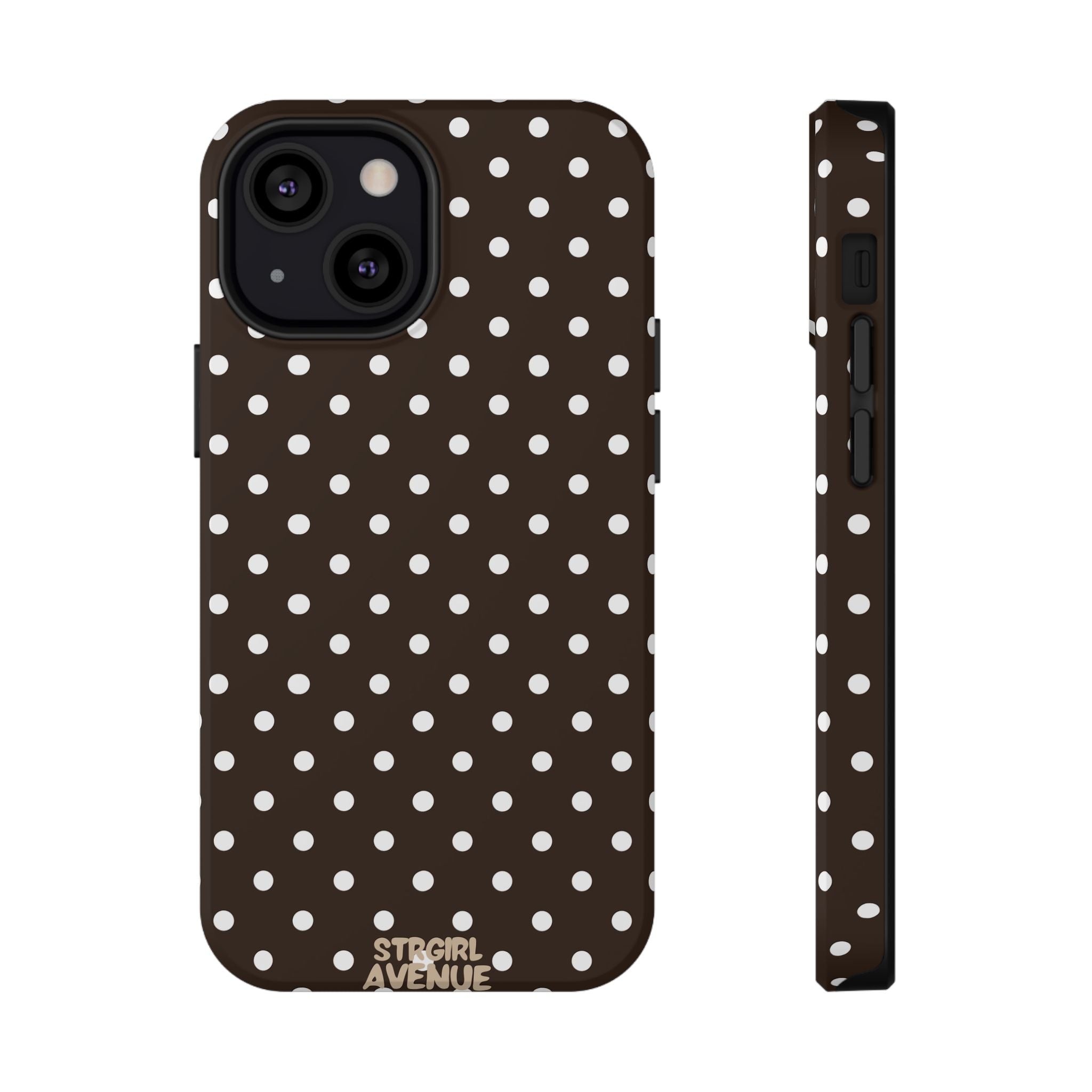 “Cocoa Dots” protective phone case