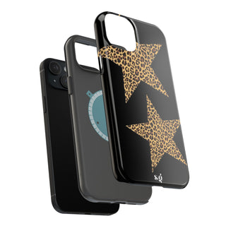 leopard stars - black  