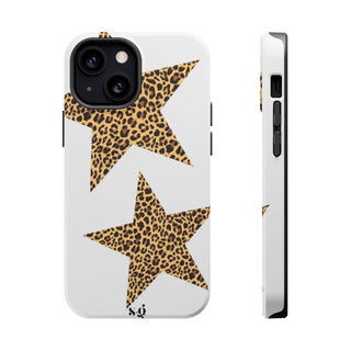 leopard stars - white 