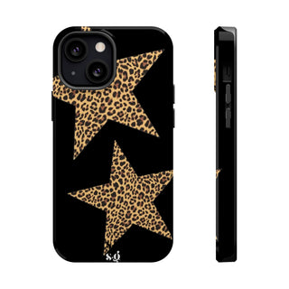 leopard stars - black  