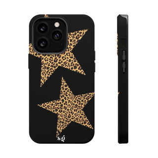 leopard stars - black  