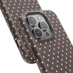“Straw choc dots” protective phone case