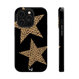 leopard stars - black  